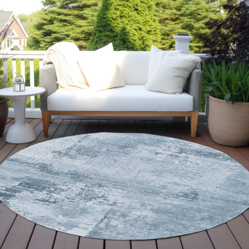  Machine Washable Indoor/Outdoor Chayden ACN1062 Rug, Round 8'