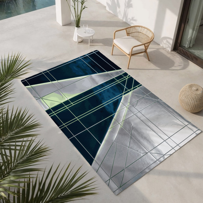 Tapis intérieur et extérieur Cosmic Edge, Rectangulaire 2 pi x 3 pi