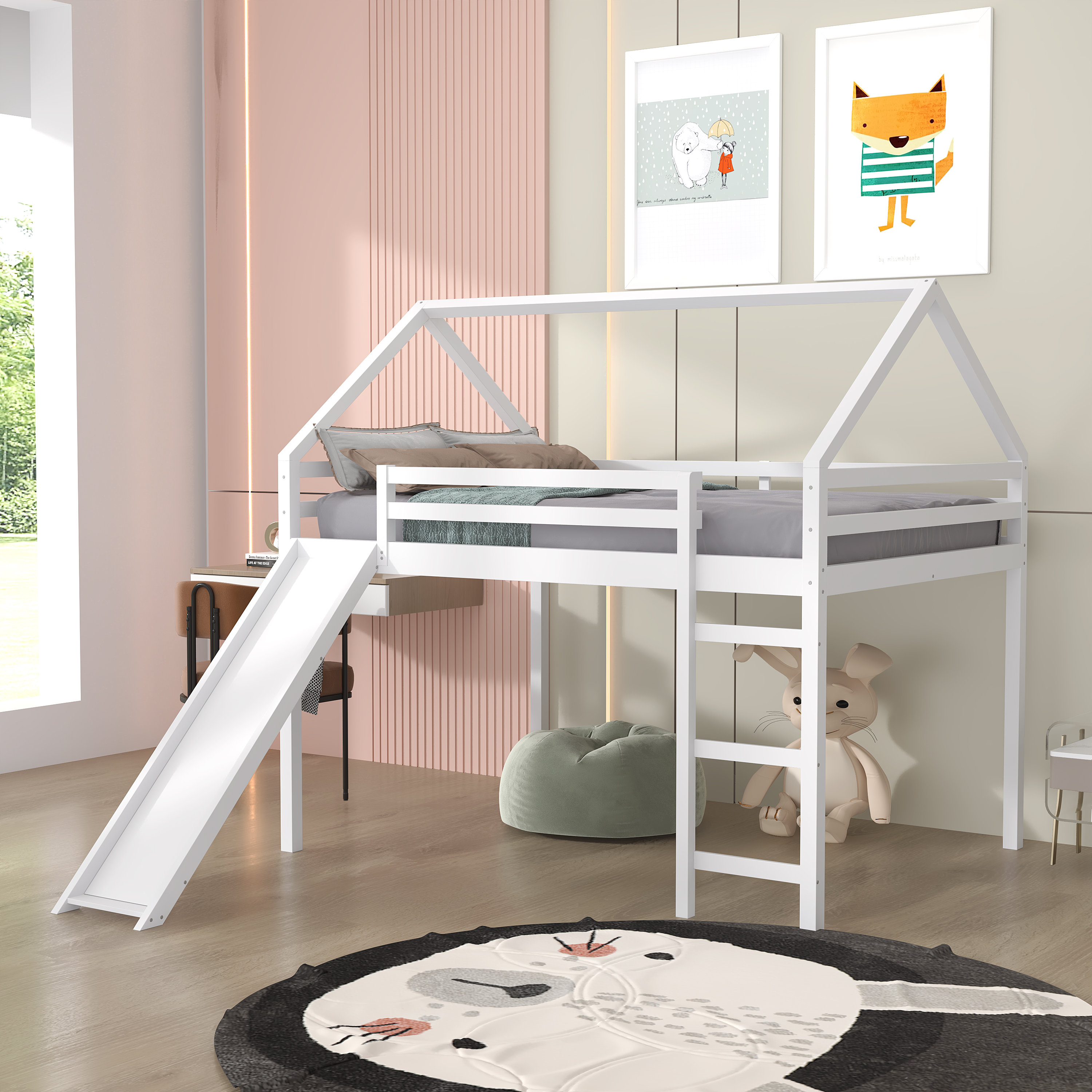 Harper Orchard Lentini Kids Full Loft Bed | Wayfair