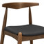 Chaises de salle à manger Mid-Century modernes en bois d'hévéa avec revêtement en similicuir-123514959