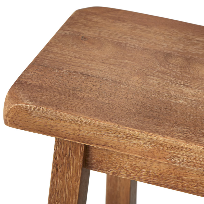 Prentiss Solid Wood Counter Stool, Counter Stool (24" Seat Height), Driftwood