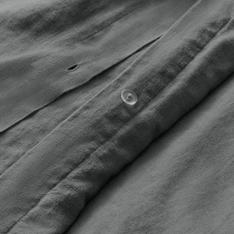 Stone Washed Duvet Cover, Queen Duvet Cover + 2 Queen Shams, Charcoal