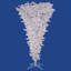 White Upside Down Artificial Christmas Tree with LED Lights-927063136