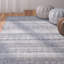 Tapis bleu intérieur / extérieur en laine fait à la main Cleavenger-22613516