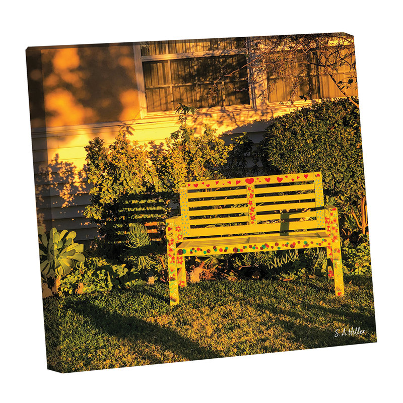 YELLOW BENCH By Photographer Steven A. Heller, 30" H x 30" W x 1.25" D