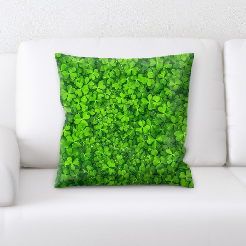 Floral Microsuede Throw Pillow