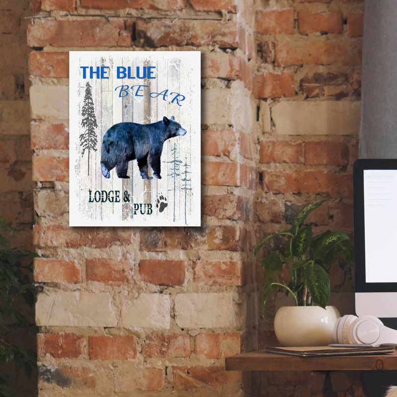«Creil The Blue Bear On» par Lightbox Journal, reproduction, H 16 po x l 12 po x P 0,75 po
