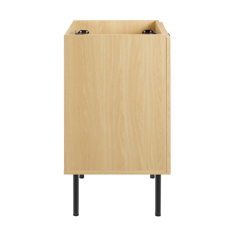 Chaucer Oak and Rattan 24" Single Bathroom Vanity Cabinet