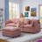 Bodhild Boneless Avrilynn 105" Modular Chenille Sectional Couch 3 Seater with Ottoman-2132327553