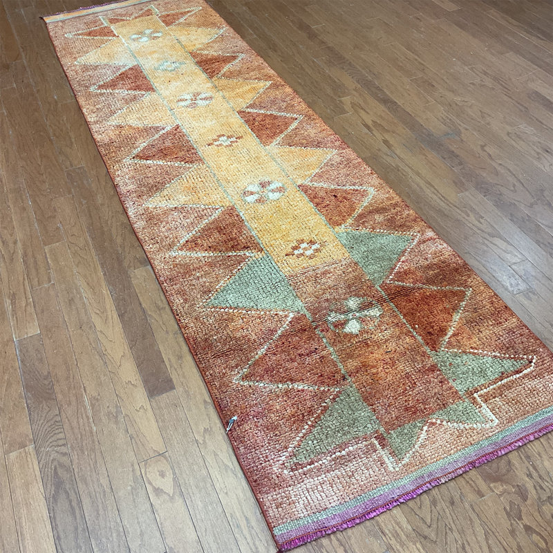 Bungalow Rose Handmade Turkish Oushak Wool Runner
