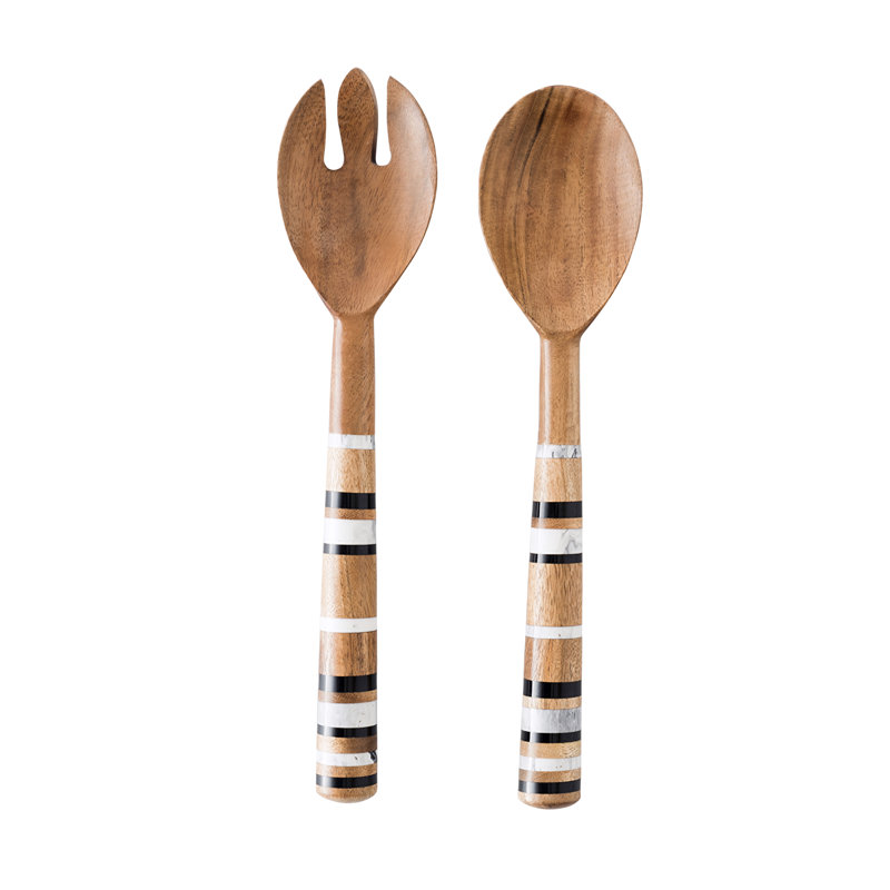 Stonewood Stripe Salad Server 2 - Piece Set