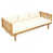 Beige Cushion/Teak Frame