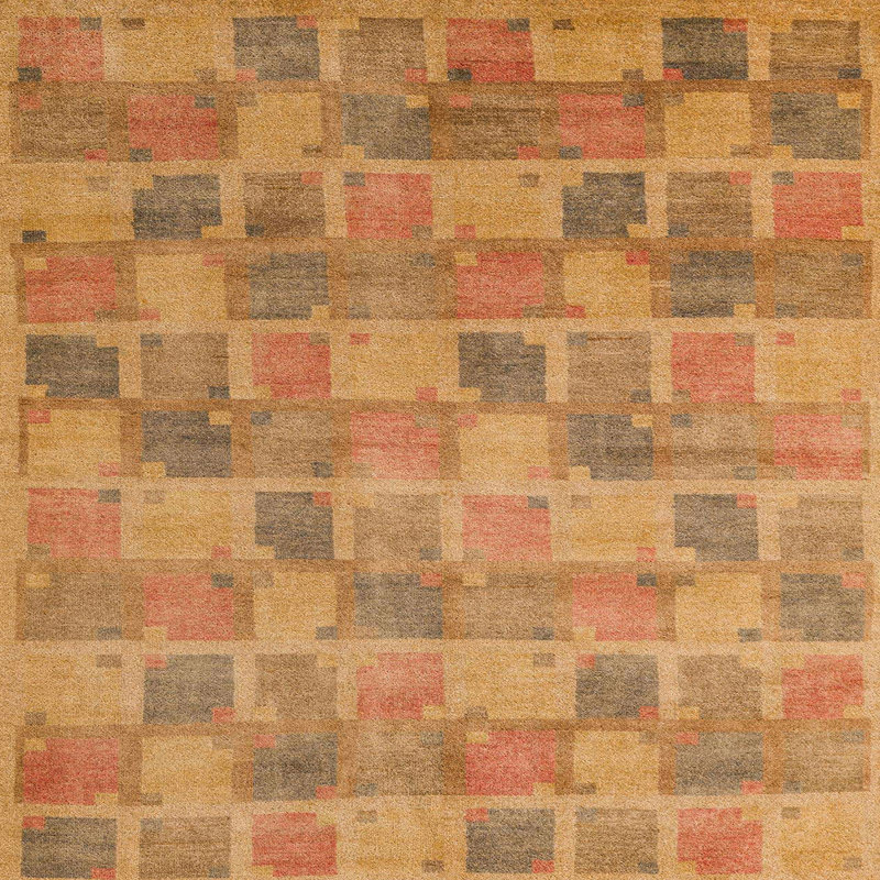 Viking Geometric Indoor Rug, Square 6'