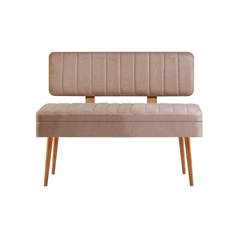 Table de bout moderne 43,3 po x 32,5 po x 15,7 po | 100% panneau de particules enduit de mélamine, épaisseur: 0,7 pouce | Pieds en PVC durable, design élégant beige uni | Parfait pour les espaces de vie contemporains et les bureaux