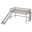 Lit mezzanine bas avec échelle et glissade-1265103373