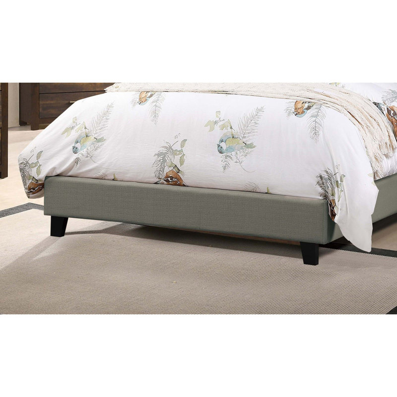 Angeleigh Upholstered Platform Bed, Gray, California King