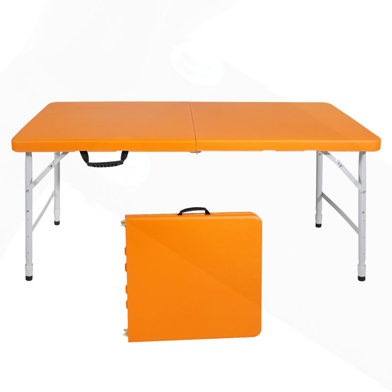 Table pliante portative de 4 pi pour une utilisation intérieure et extérieure, poids maximum 135 kg, facile à plier et à transporter, idéale pour le camping et les événements