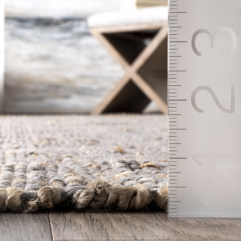 Handwoven Jute-Blend Area Rug, Rectangle 8'6" x 11'6"