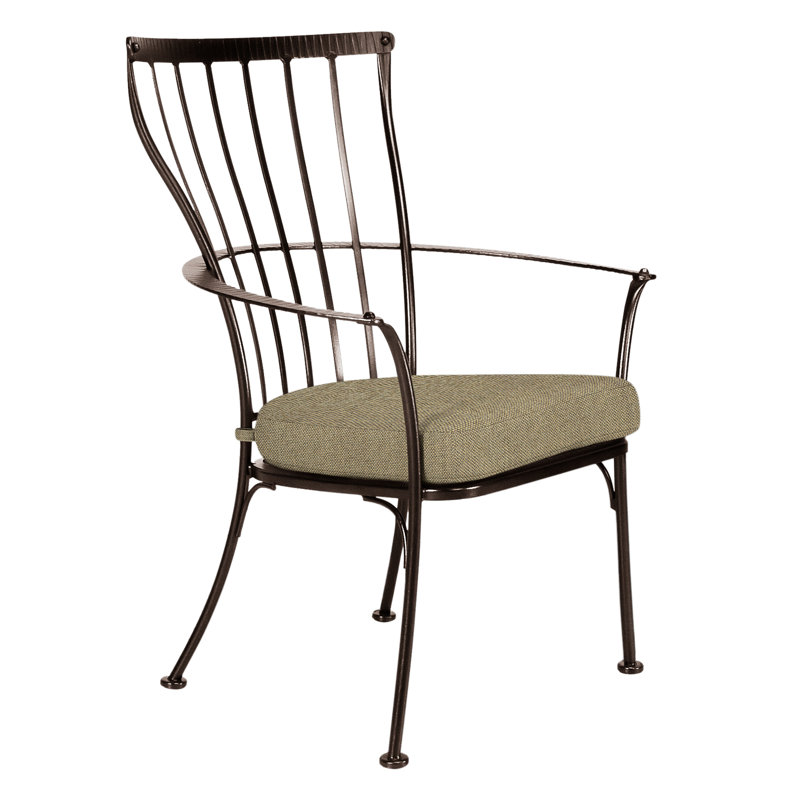 Monterra Outdoor Dining Armchair, Copper Creek, Harris Stone