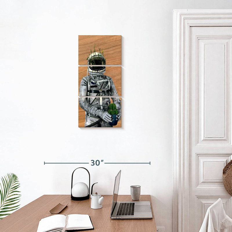 Spaceman Cacti, 27" H x 12" W