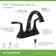 Elm Centerset Two Handle Bathroom Faucet with Push Pop Drain