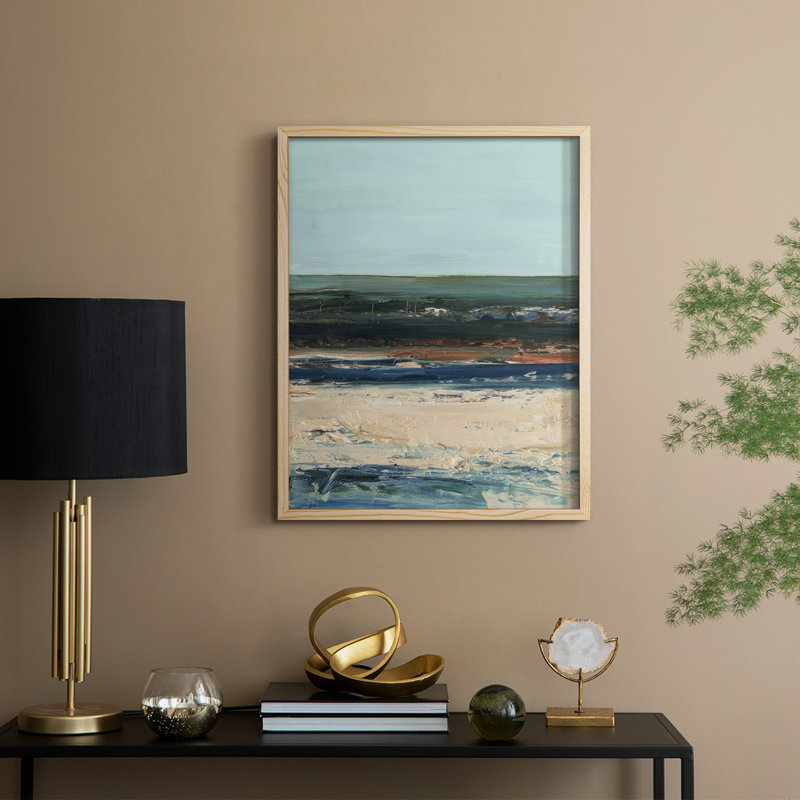 Rich Coastline II, reproduction encadrée - bois massif, Naturel, H 11 po x l 9 po