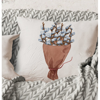 Floral Throw Pillow