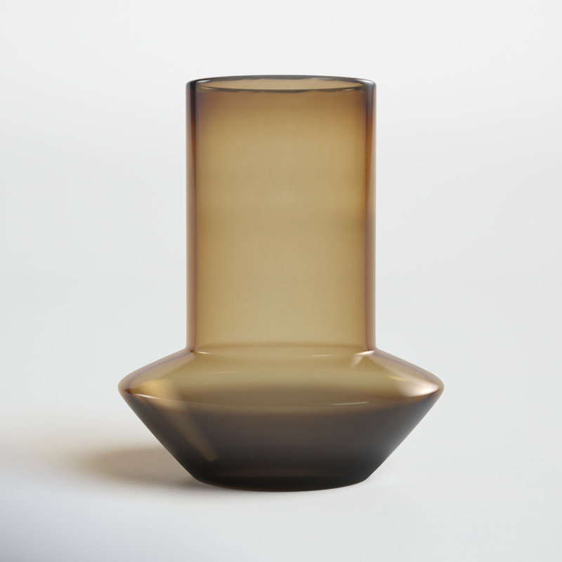 Willis Glass Table Vase, 9.7" H x 8.3" W x 8.3" D