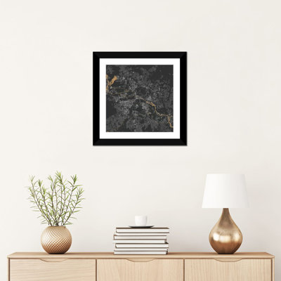 « berlin urban map », impression sur toile tendue