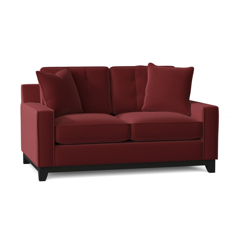 Carollton Upholstered 62'' Loveseat, Heavenly Mulberry Chenille