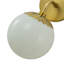 Noa 1 - Light Dewdrop Opal Glass Globe Armed Sconce