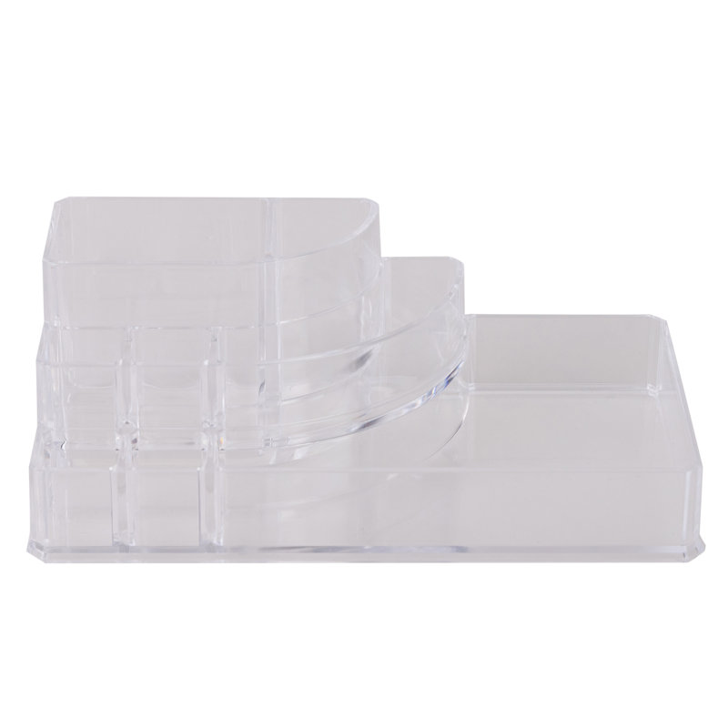 Clear Acrylic 8-Section Cosmetic and Jewelry Organizer