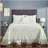 Charleston Collection 100% Cotton Bedding sets, Machine Washable Soft and Breathable 4-piece Chenille Bedspread & Sham with Geometric Embroidery, All season-893647302-806346224