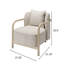 Fauteuil lounge Tether, chêne clair-1503501421