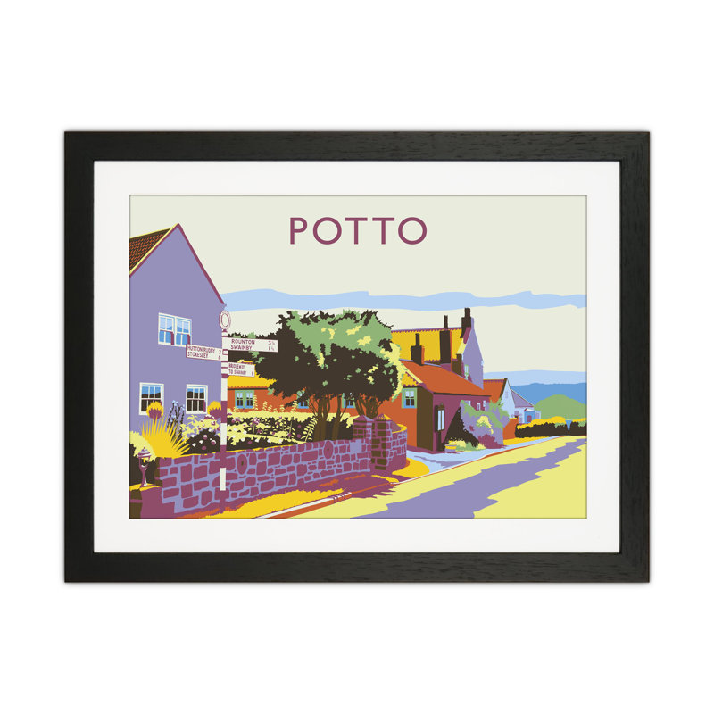 Potto by Richard O'Neill - Print, 43.5cm H x 53.5cm W x 3cm D, Black Framed