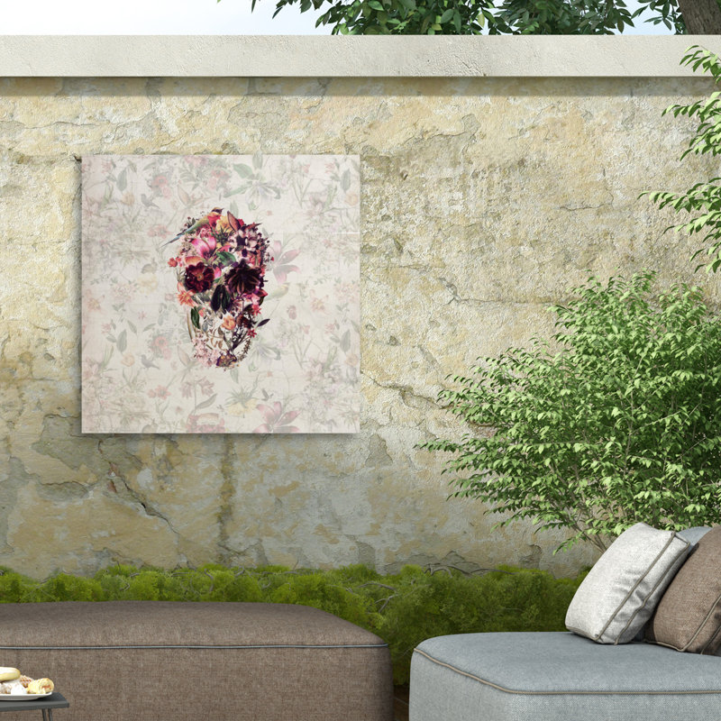 Toile d'extérieur Ali Gulec New Skull Light, H 14 po x l 14 po