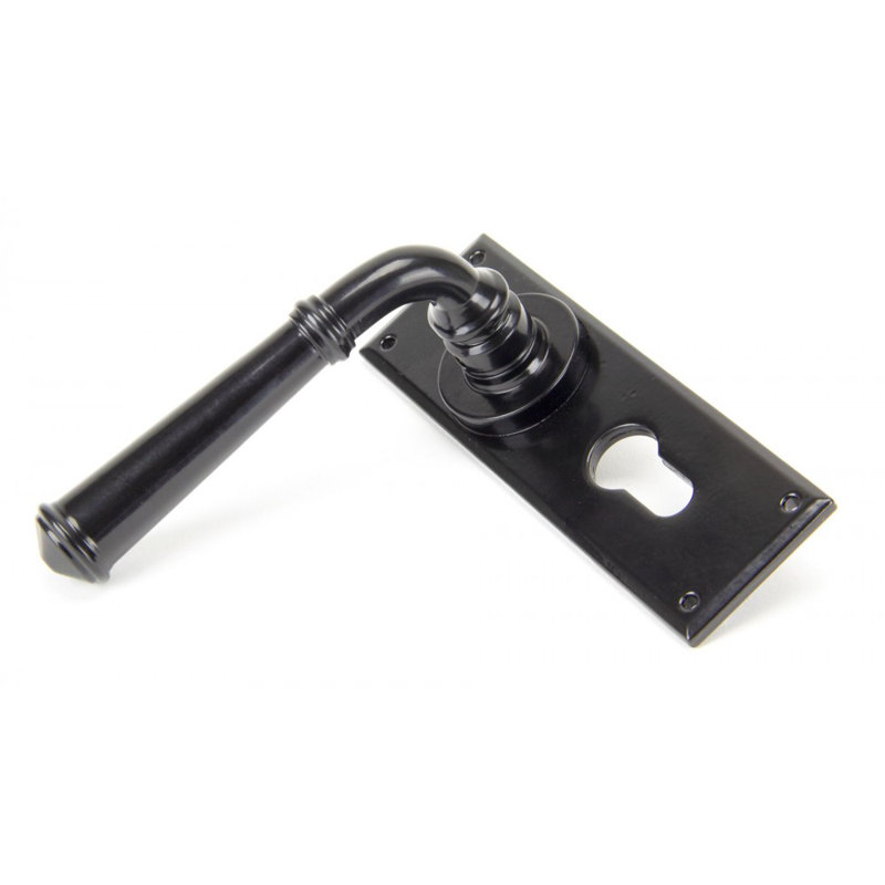 Regency Lock Door Handle Kit, Black