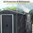 8ft x 4ft Outdoor Metal Storage Shed with Sliding Door and foundation for Backyard, Patio, Lawn-116106435-116106438
