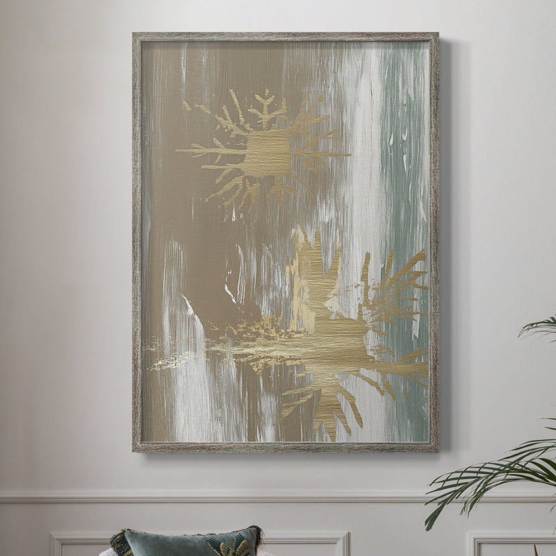 «Christmas Holiday Art CLXVII», reproduction d'art encadrée - bois massif, H 15 po x l 12 po