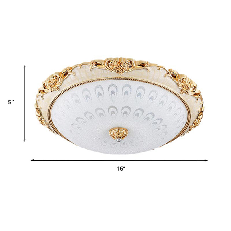 Plafonnier encastré à DEL 1 lumière 16 po Defaria