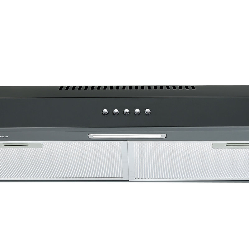 Hotte sous un meuble convertible noir mat 110 po CFP Ancona
