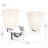 14.25" 2-Light Vanity Light with Water Glass-108202146-108202147