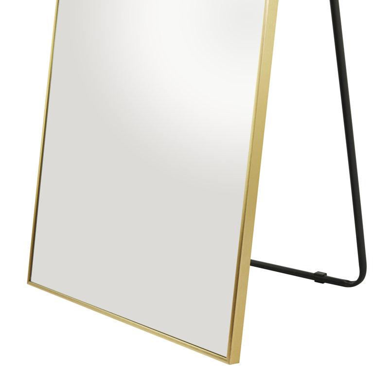 Miroir de plancher en métal Cosmoliving By Cosmopolitan, 65,3 po x 25,5 po