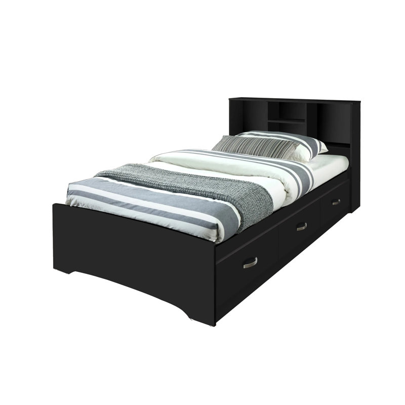 Valleyview Platform Captain Bed, Full, Black
