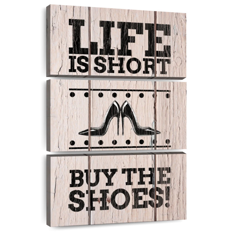 Shuttleworth Shoe Lover Typography, 50" H x 32" W