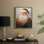 «Christmas Holiday Art», série 2-CXCV III, reproduction encadrée - bois massif