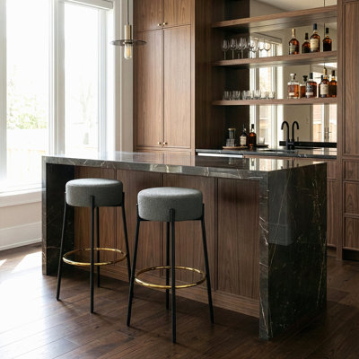 Beesan Counter Stool with Metal Frame