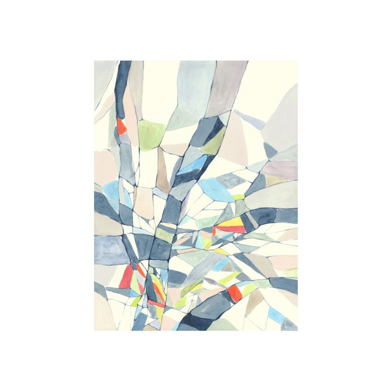 «Crystal Sound I» par Janice Sadler - impression, H 62 po x l 47 po x P 1,5 po, Pinceau gel
