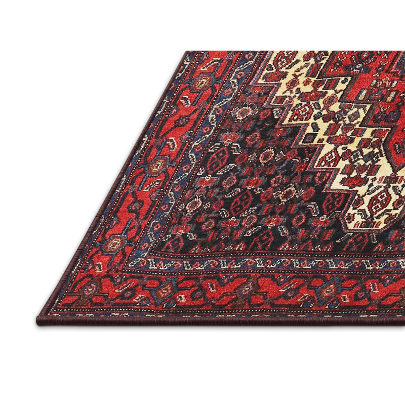 Tapis rouge à motif sud-ouest, Rectangle 5 pi x 7 pi