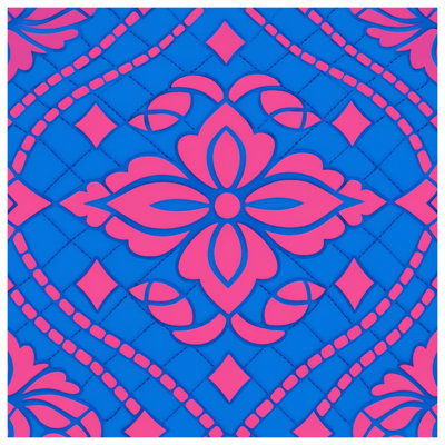 Coussins décoratifs roses et bleus